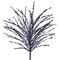 24" Midnight Blue Glitter Grass Spray – Elegant Christmas Decoration